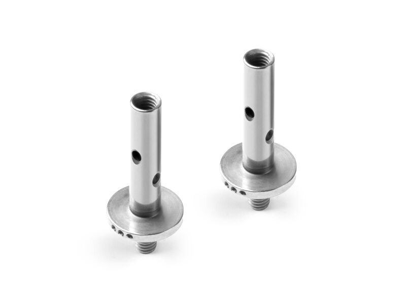 XRAY X12 KINGPIN 4MM WITH HOLES - 1.0° 3 DOTS - NICKEL COATED (2) / XRA372261