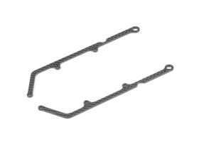 XRAY X12 CARBON SIDE BRACE FOR 1-PIECE CHASSIS 1.6MM (2)...