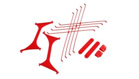 AMEWI / Tragflächenstreben Set Beech D17S rot /...