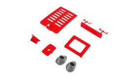 AMEWI / Kunststoffteile Rumpf Set Beech D17S rot /...