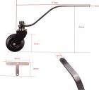 Robbe Modellsport Heckfahrwerk Aluminium mit Rad Ø 33mm 50-63cc / 56000114