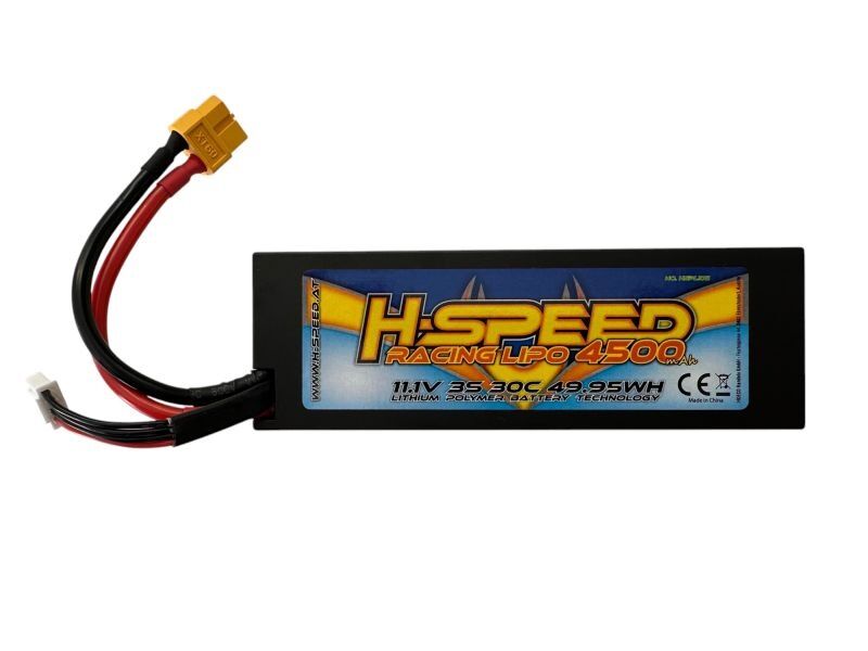 H-SPEED Lipo 4500mAh 11.1V 30C Hardcase Racing Akku / HSPLI011
