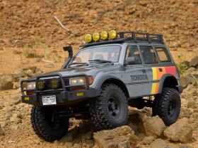 FMS Toyota Land Cruiser 80 1:10 Grau RC Crawler RTR 2,4GHz mit 2-Gang-Getriebe / DPFMS11042RSGY-SP