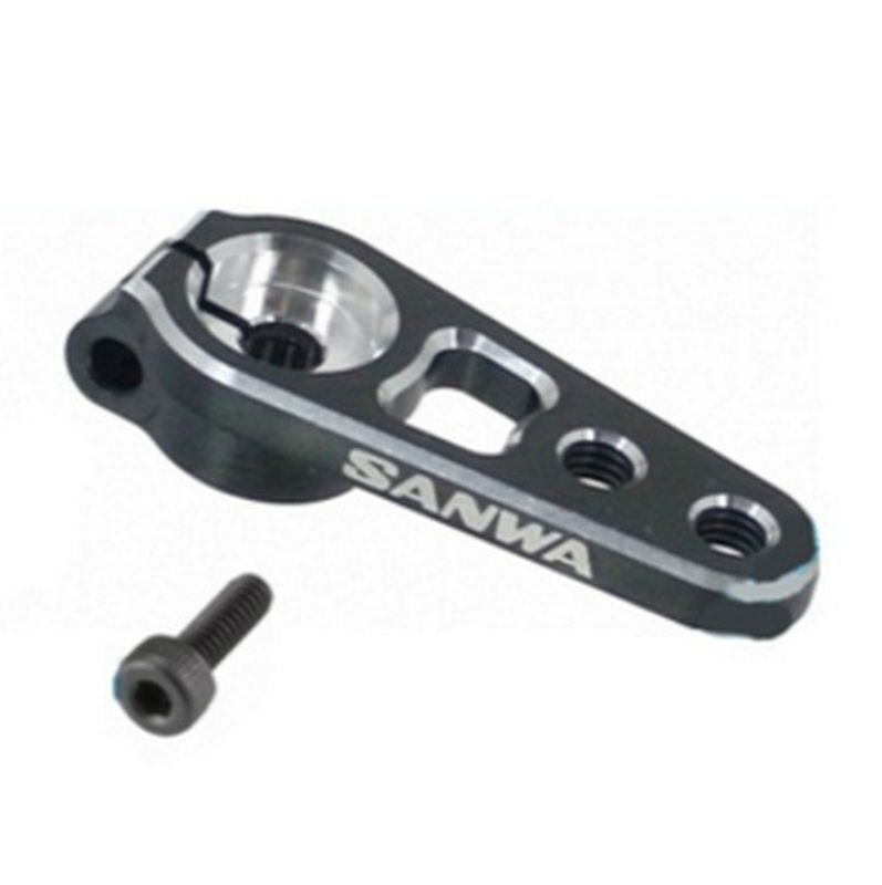 SANWA - 13 & 19mm Länge AL Servo-Arm (Standard : Black) / SAN107A54261B