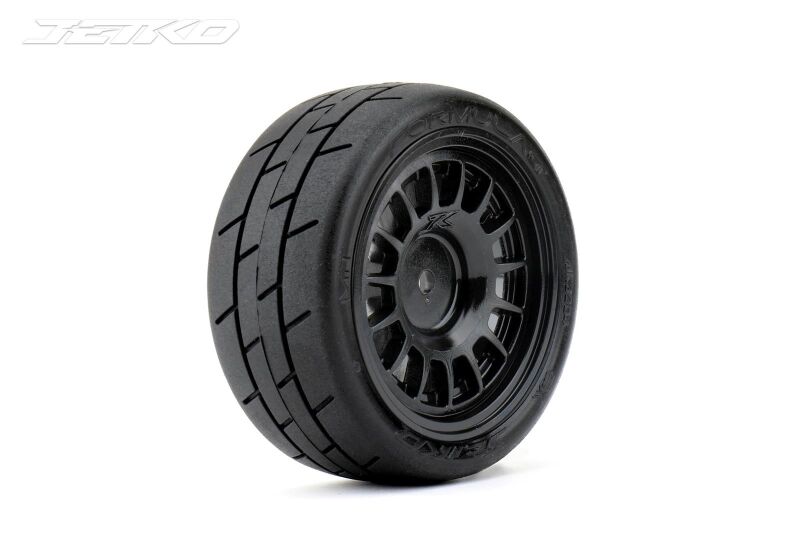 Jetko EX Formula 1/10 Slicks Tyre Black Wheel 12mm Hex (4) / JK3204RB