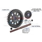 GPM TRX XRT, XMAXX 40Cr CARBON STEEL M1.5 SPUR GEAR 35T + MOTOR GEAR 18T / GPMTXM1835TSBK