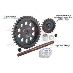 GPM TRX XRT, XMAXX 40Cr CARBON STEEL M1.5 SPUR GEAR 35T +...