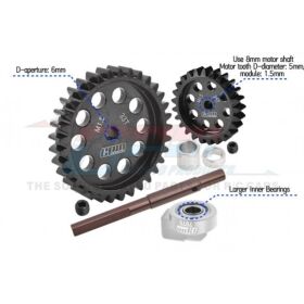 GPM TRX XRT, XMAXX 40Cr CARBON STEEL M1.5 SPUR GEAR 33T +...