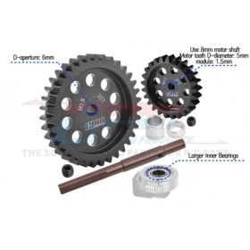 GPM TRX XRT, XMAXX 40Cr CARBON STEEL M1.5 SPUR GEAR 35T +...