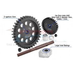 GPM TRX XRT, XMAXX 40Cr CARBON STEEL M1.5 SPUR GEAR 35T +...