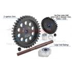 GPM TRX XRT, XMAXX 40Cr CARBON STEEL M1.5 SPUR GEAR 35T + MOTOR GEAR 30T / GPMTXM3035TSBK