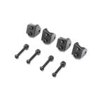 Losi Halter unten Aluminium 4-link schwarz (Satz): Mini LMT (4) / LOS314006