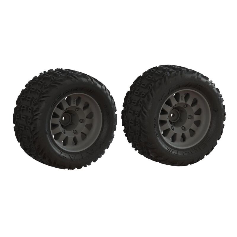 ARRMA dBoots Katar Tire Set Glued (2) / ARA-1553