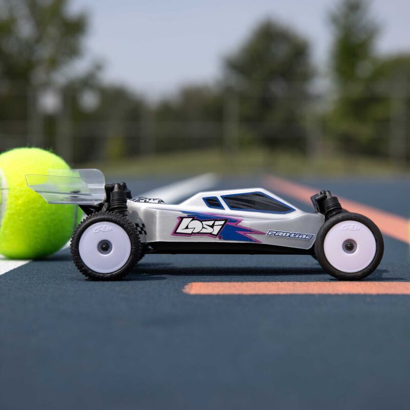LOSI Micro-B 1:24 2WD Buggy RTR inkl. Akku & Ladegerät, silber / LOS00007T2