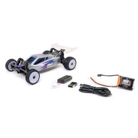 LOSI Micro-B 1:24 2WD Buggy RTR inkl. Akku & Ladegerät, silber / LOS00007T2