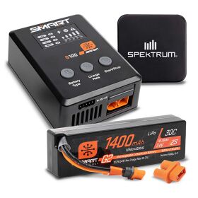 Spektrum Smart Powerstage Surface Bundle: 1400mAh 2S 30C...
