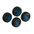 ARRMA dBoots FORTRESS Glued Tire Set Blue (2 Pairs) / ARA-1571