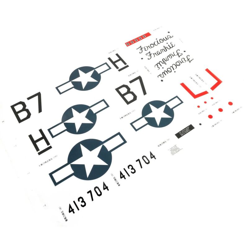 E-Flite Decal Sheet: P-51 1.0m / EFL-1740