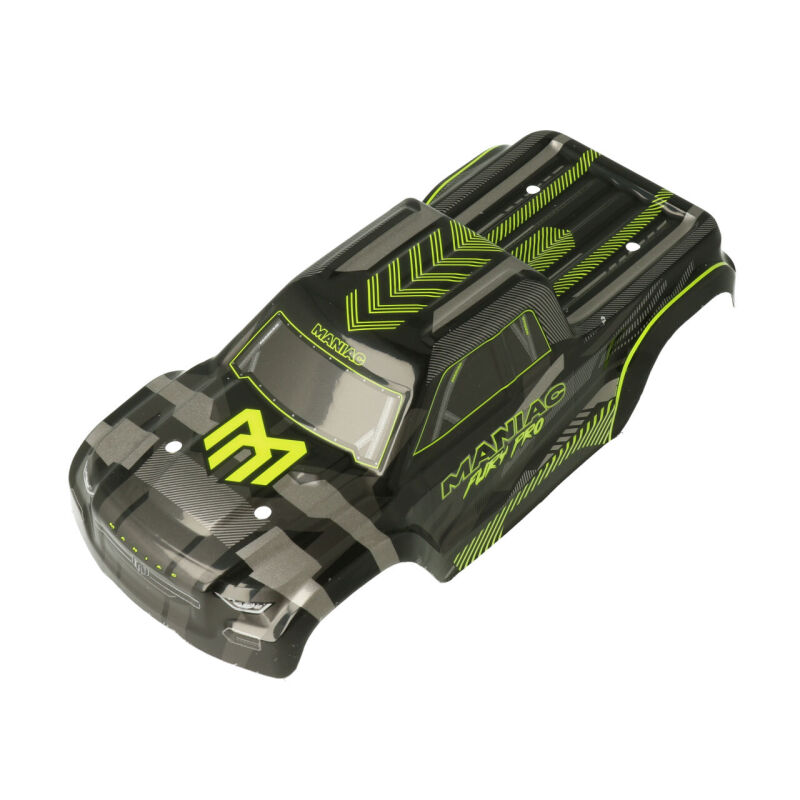 Maniac Karosserie Monster Truck schwarz/gelb /MA20055