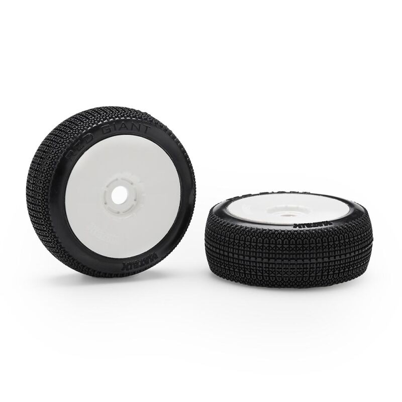 Matrix Red Giant Super Soft verklebt auf weissen Felgen 1:8 (2) / M.RDGSS-GL