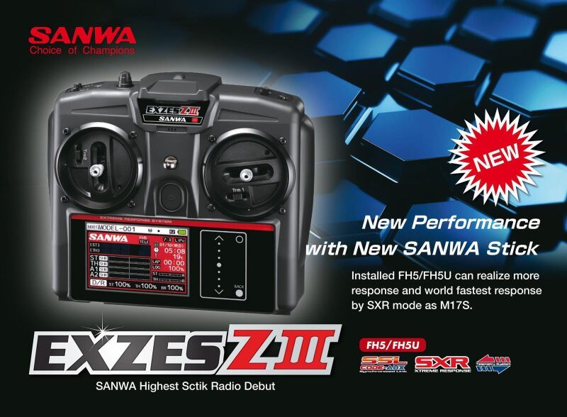 Sanwa Exzess Z3 with RX493i Receiver / S.101A33171A