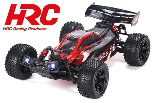 HRC Racing Auto 1/10 XL Elektrisch- 4WD Buggy RTR HRC NEOXX Brushed Dirt Striker V2 ROT/SCHWARZ / HRC15002BR-1