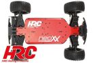 HRC Racing Auto 1/10 XL Elektrisch- 4WD Buggy RTR HRC NEOXX Brushed Dirt Striker V2 ROT/SCHWARZ / HRC15002BR-1