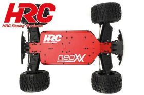 HRC Racing Auto 1/10 XL Elektrisch- 4WD Pickup Truck RTR HRC NEOXX Brushless Scrapper V2 ROT/SCHWARZ / HRC15012BL-1