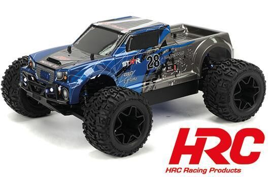 HRC Racing Auto 1/10 XL Elektrisch- 4WD Pickup Truck RTR HRC NEOXX Brushed Scrapper V2 BLAU/SCHWARZ / HRC15012BR-2