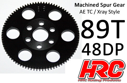 HRC Racing Hauptzahnrad 48DP Low Friction Gefräst Delrin Xray/AE/TM Style 89Z / HRC74889X