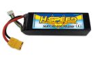 H-SPEED mit XT90-Stecker und XH (178x47x42mm) H-SPEED LiPo 6700mAh 14.8V 60C Racing Akku Softcase / HSPLI012