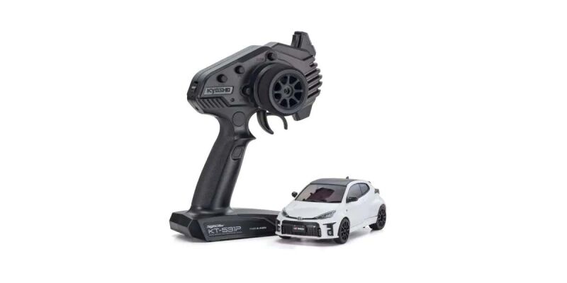 Kyosho Mini-Z MR04 RWD Toyota Yaris White (N-HM/KT531P) w/Gyro & LED / K.32360PW