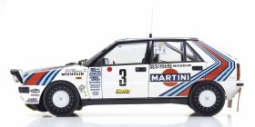 Kyosho 1:18 Lancia Delta HF 4WD Rally Monte Carlo 1988 Martini Nr.3 / KS08960F