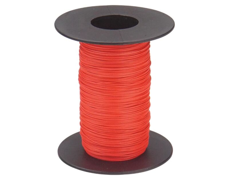 Donau Elektronik 112-0-100 - Kupferschalt Litze hochflexibel 0,04 mm² / 100 m rot