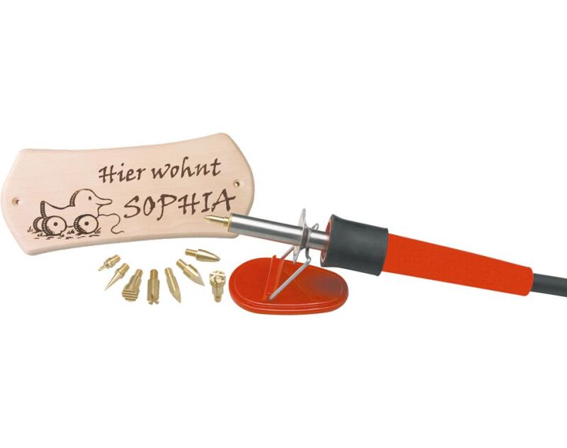 Donau Elektronik 0260 - Brandmalkolben + 9 Brennaufsätze