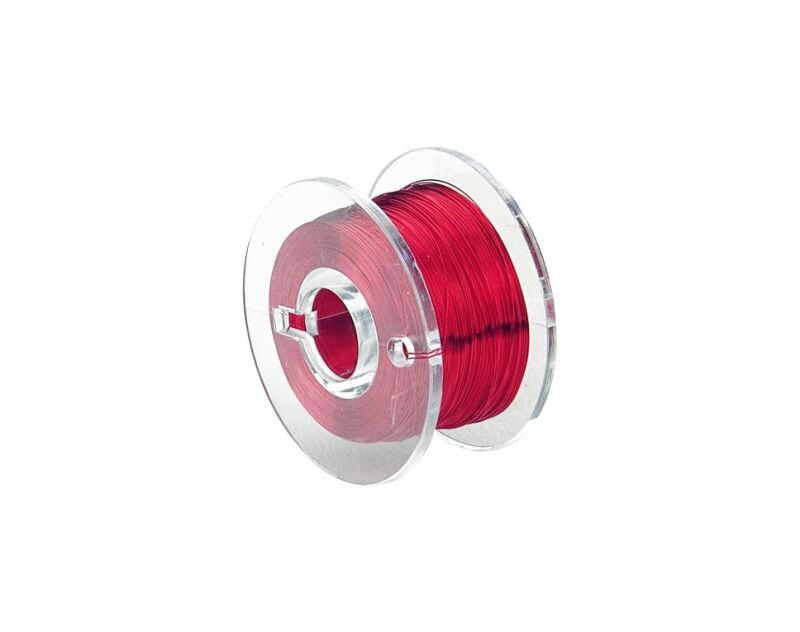 Donau Elektronik LD10-0 - Kupfer Lackdraht Ø 0,10 mm / 100 m / rot