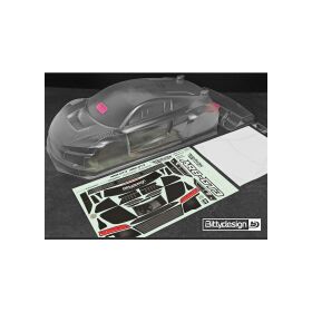 Bittydesign AR8-GT3 1/8 GT clear body 360mm, long wheelbase (LWB), ( HW | 1.5mm) / BDGT8-R8LWH