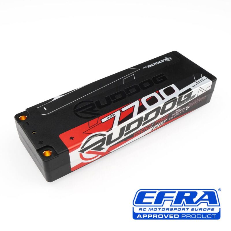RUDDOG Racing 7700mAh 150C/75C 7.6V LCG Stick Pack LiPo-HV Battery / RP-0798