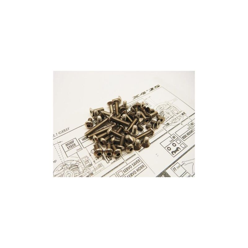 Hiro Seiko X425 Titanium Hex Socket Screw Set / HS-48966