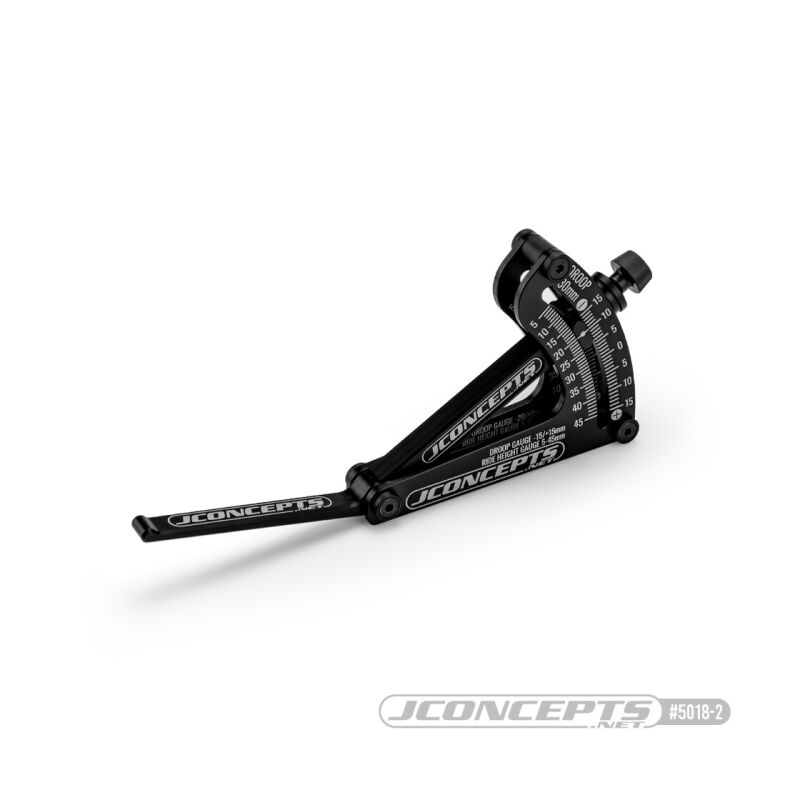 JConcepts floating ride-height & droop gauge, black / JCO5018-2