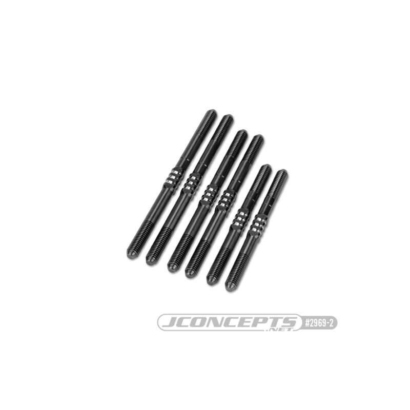 JConcepts Schumacher Cougar LD3 Fin turnbuckle kit - stealth black / JCO2969-2