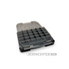 JConcepts tool box w/upper storage, black / smoke gray (~14.5" x 11" x 2.375" x upper storage) / JCO5130-28