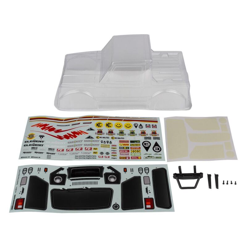 Element RC Enduro12, Bushido Body Set, clear / AE41144