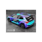 Bittydesign SKODA Fabia RS Rally2 1/10 190mm rally clear body, LightWeight 0,8mm (wing included) / BDRX-190FRS2