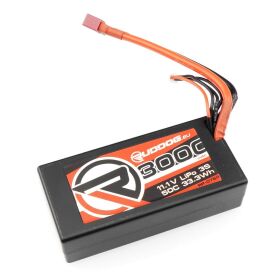 RUDDOG 3000mAh 50C 11.1V LiPo Short Stick Pack Battery...