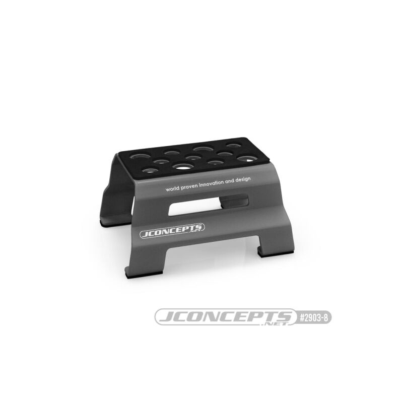 JConcepts metal car stand - gray / JCO2903-8