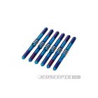 JConcepts RC10B7 3.5 x 48mm Fin Titanium turnbuckle, 6pc. - Burnt Blue / JCO5136-1
