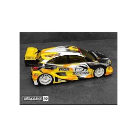 Bittydesign P10R 1/10 190mm rally clear body, 1mm hard / BDRX-190P10RH