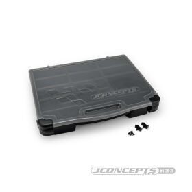JConcepts parts box, black / smoke gray (~14.5" x...