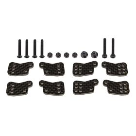 Team Associated RC8B4.1 FT Rear Hub Tower Set, carbon...